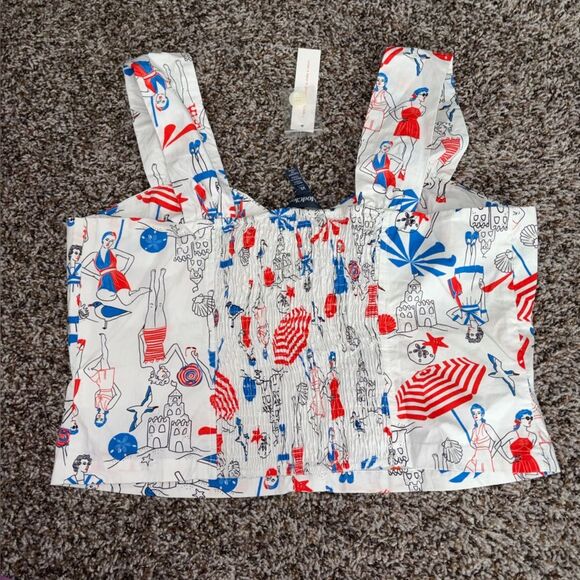 Modcloth Retro Beach Ladies Printed Two Piece Skirt Set NWT Whimsical Retro - Picture 10 of 10
